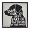 Stupell Industries Dog Fur Funny Pet Phrase Framed Floater Canvas Wall Art